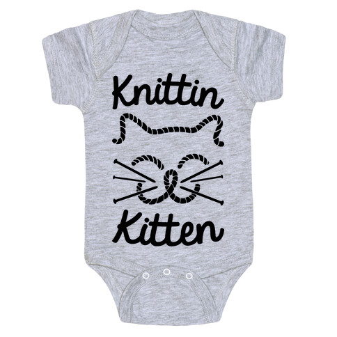 Knittin Kitten Baby One-Piece