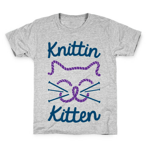 Knittin Kitten Kids T-Shirt