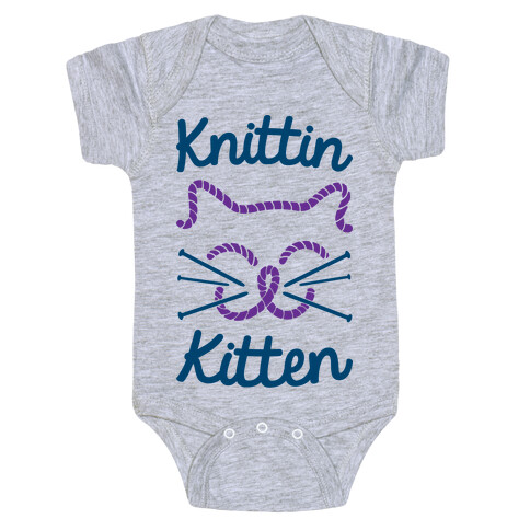 Knittin Kitten Baby One-Piece