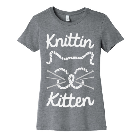 Knittin Kitten Womens T-Shirt