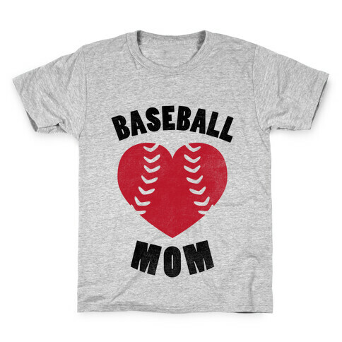Baseball Mom (Baseball Tee) Kids T-Shirt