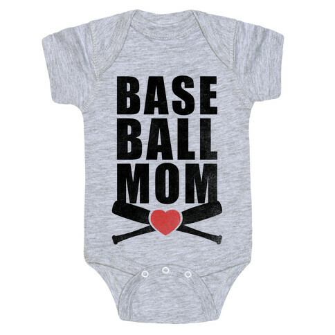 Baseball Mom Baby One-Piece