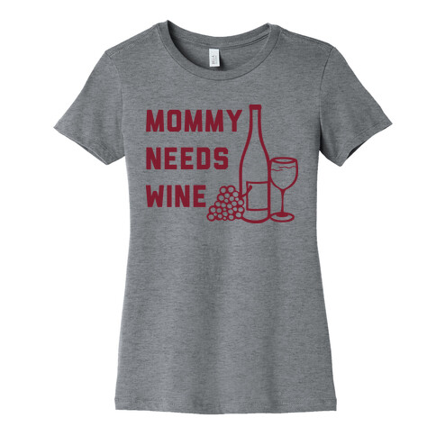 Mommy Needs Wine Womens T-Shirt