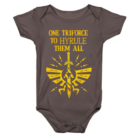 One Triforce To Hyrule Them All Baby One-Piece