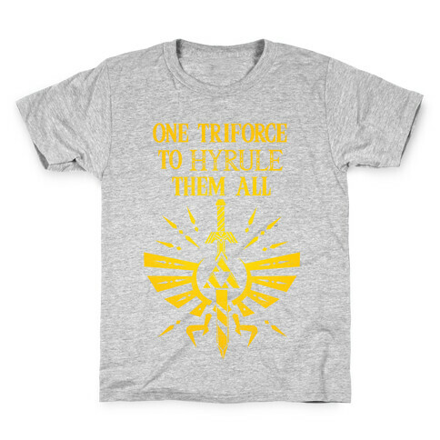 One Triforce To Hyrule Them All Kids T-Shirt
