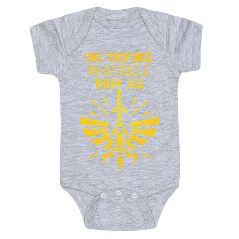 One Triforce To Hyrule Them All Baby One-Piece