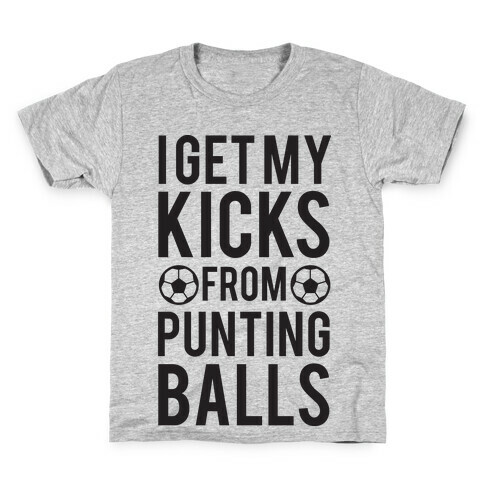 Punting Balls Kids T-Shirt