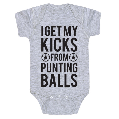 Punting Balls Baby One-Piece