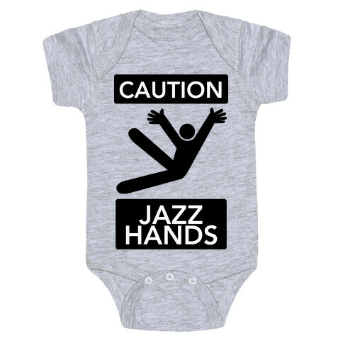 Caution: Jazz Hands Baby One-Piece