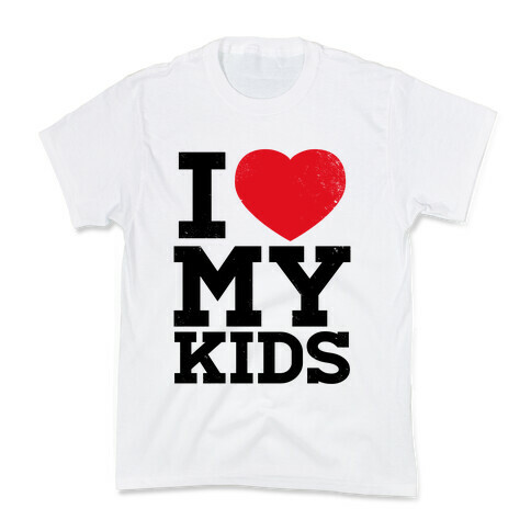 I Heart My Kids Kids T-Shirt