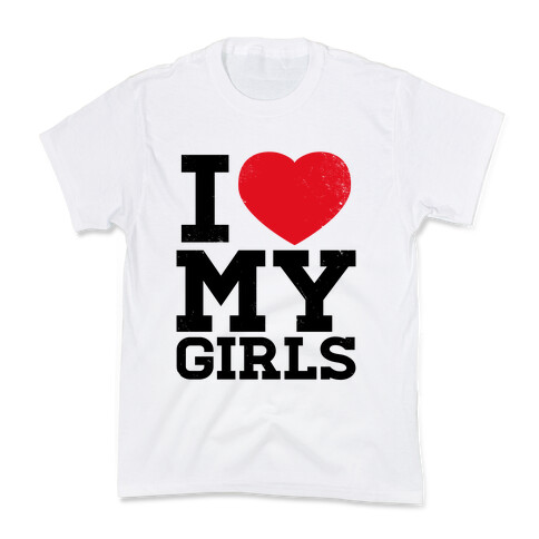 I Heart My Girls Kids T-Shirt