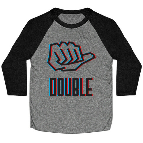Double Trouble 1 Baseball Tee