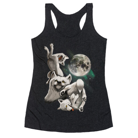 Three Wolf Moon Moon Racerback Tank Top