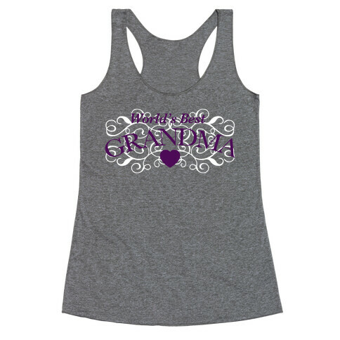 World's Best Grandma Racerback Tank Top