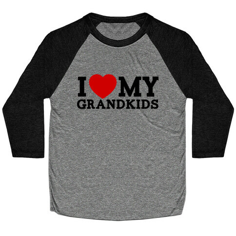 I Love My Grandkids Baseball Tee
