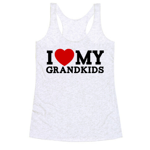 I Love My Grandkids Racerback Tank Top