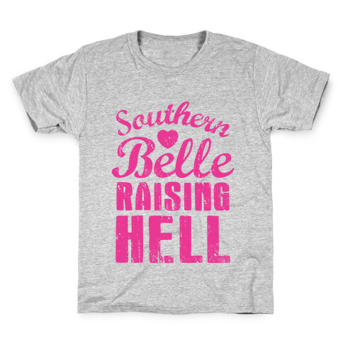 Southern Belle Raising Hell Kids T-Shirt