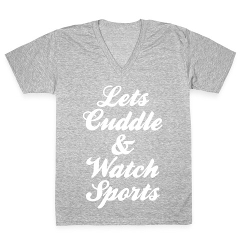 Cuddle & Sports V-Neck Tee Shirt