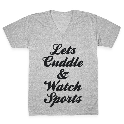 Cuddle & Sports V-Neck Tee Shirt