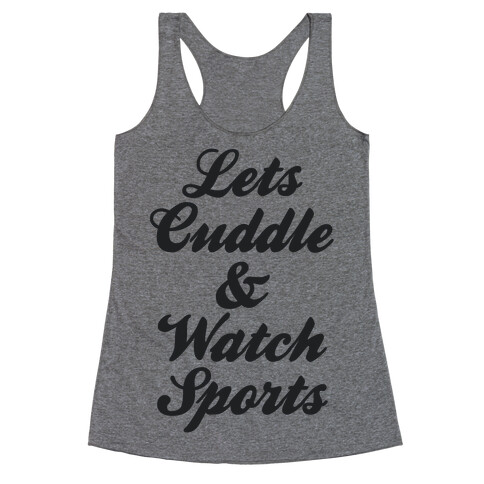 Cuddle & Sports Racerback Tank Top