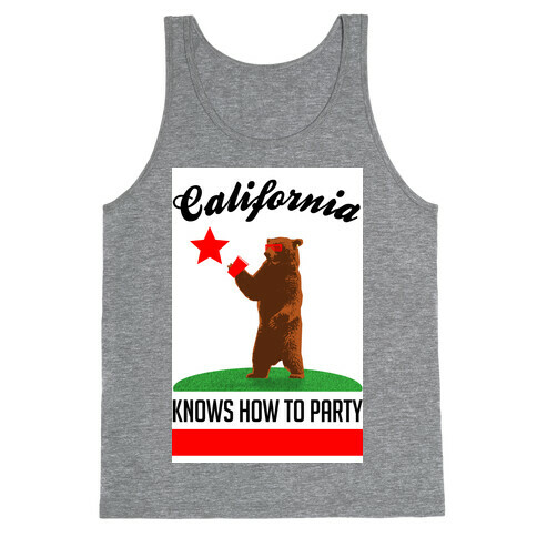 California Knows How to Party Tank Top