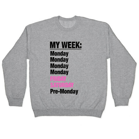 My Typical Week Pullover
