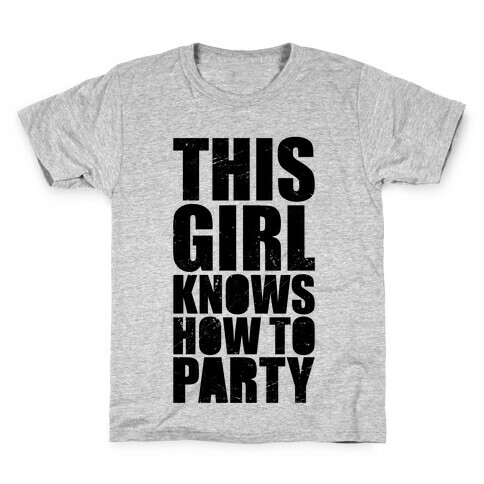 This Girl Knows How To Party (Athletic Tank) Kids T-Shirt