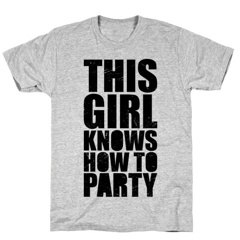 This Girl Knows How To Party (Athletic Tank) T-Shirt