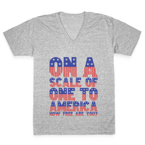 AMERICA! V-Neck Tee Shirt