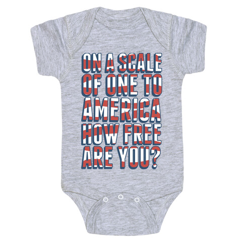 On a Scale of One to America Baby One-Piece