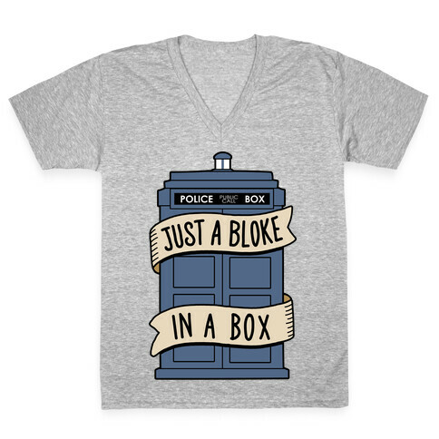 Just a Bloke In a Box V-Neck Tee Shirt