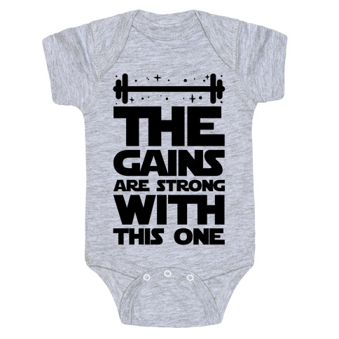 The Gains are Strong With This One Baby One-Piece