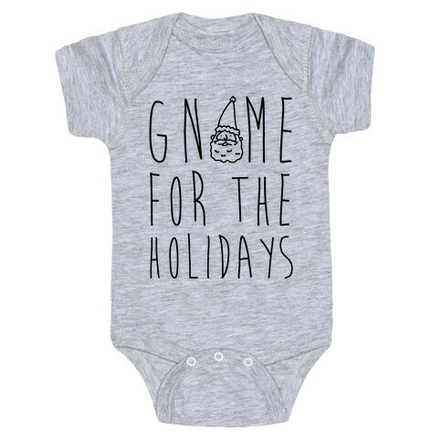 Gnome For The Holidays Baby One-Piece