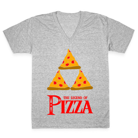 Legend Of Pizza V-Neck Tee Shirt