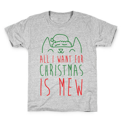 All I Want For Christmas Is Mew Kids T-Shirt