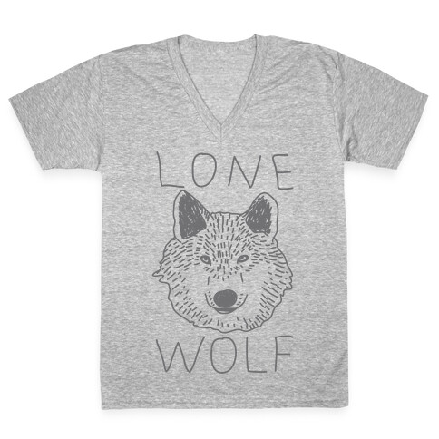 Lone Wolf V-Neck Tee Shirt