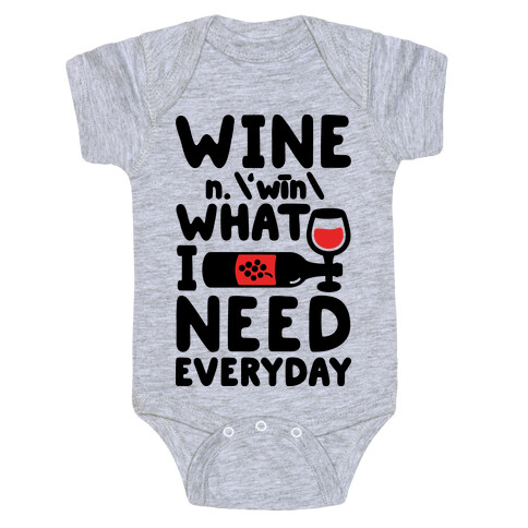 Wine Definition Baby One-Piece