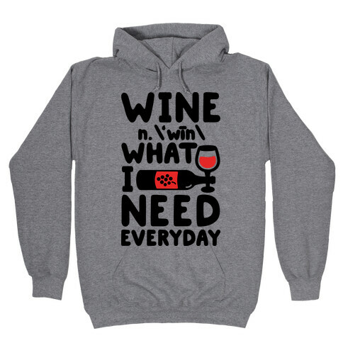 Wine Definition Hooded Sweatshirt
