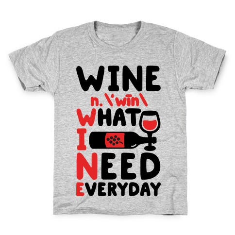 Wine Definition Kids T-Shirt