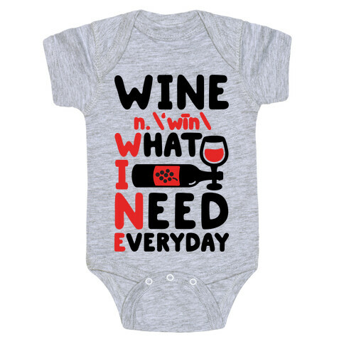 Wine Definition Baby One-Piece