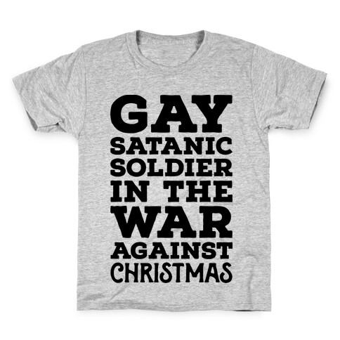 Gay Satanic Soldier Kids T-Shirt