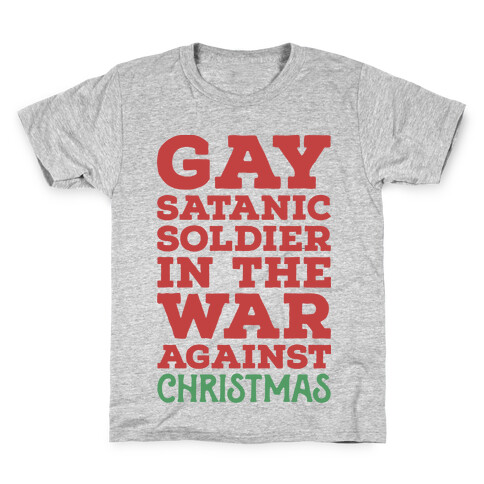 Gay Satanic Soldier Kids T-Shirt