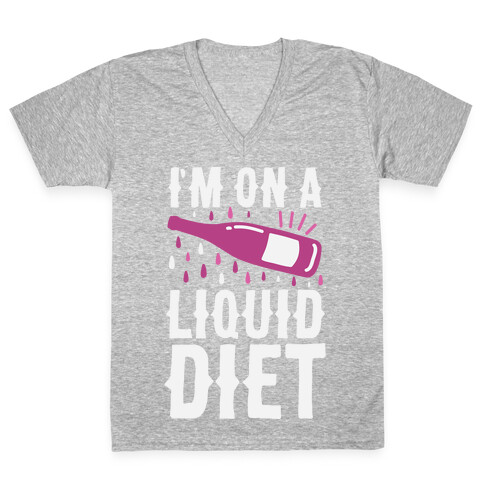 I'm On A Liquid Diet V-Neck Tee Shirt