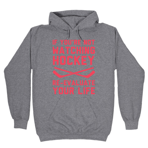 If You're Not Watching Hockey Hooded Sweatshirt