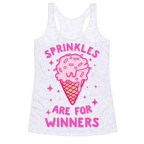 Sprinkles Are For Winners Racerback Tank Top