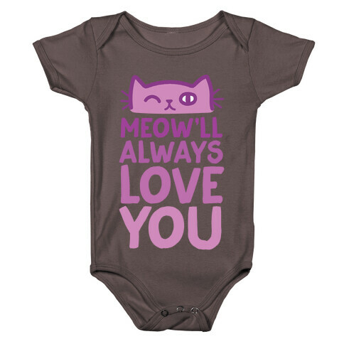 Meow'll Always Love You Baby One-Piece