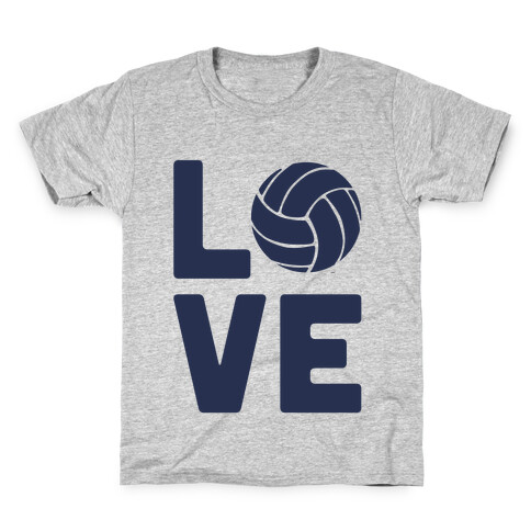 Love Volleyball (Athletic V-Neck) Kids T-Shirt