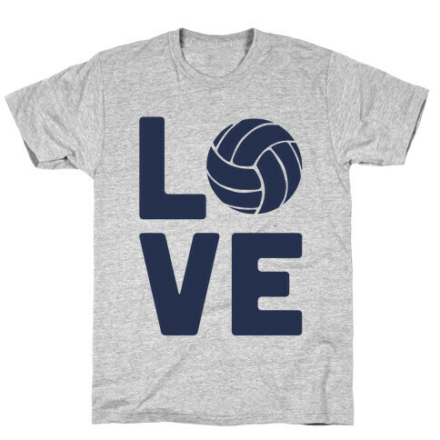 Love Volleyball (Athletic V-Neck) T-Shirt