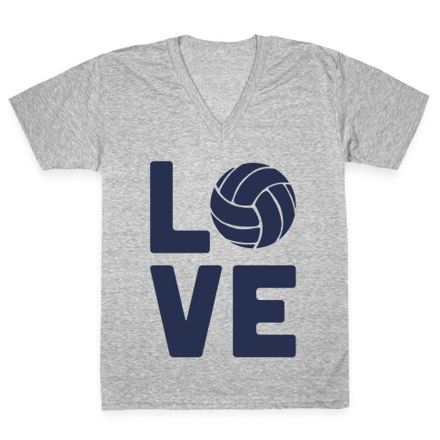Love Volleyball (Athletic V-Neck) V-Neck Tee Shirt
