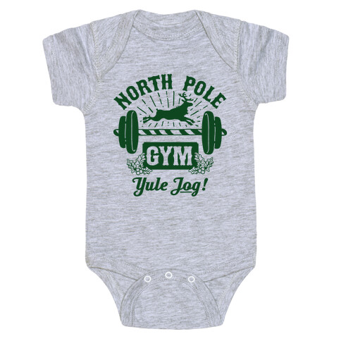 North Pole Gym Baby One-Piece